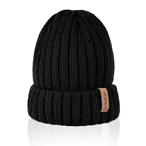 FURTALK Winter Hats for Women Fleece Lined Beanie Knit Chunky Womens Snow Cap - 5