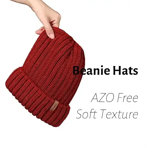 FURTALK Winter Hats for Women Fleece Lined Beanie Knit Chunky Womens Snow Cap - 4