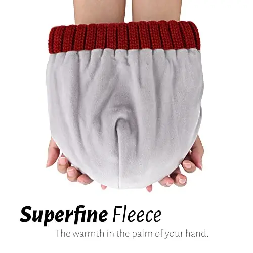 FURTALK Winter Hats for Women Fleece Lined Beanie Knit Chunky Womens Snow Cap - 3