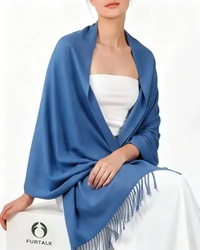 FURTALK PasModazoneina Shawl Wraps CasModazoneere Feel Blanket Scarves Fashion Scarf for Women Evening Wedding Bridesmaid Gifts - FURTALK (1)