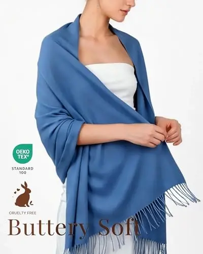 FURTALK PasModazoneina Shawl Wraps CasModazoneere Feel Blanket Scarves Fashion Scarf for Women Evening Wedding Bridesmaid Gifts - 4