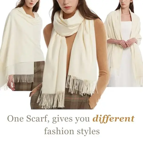 FURTALK PasModazoneina Shawl Wraps CasModazoneere Feel Blanket Scarves Fashion Scarf for Women Evening Wedding Bridesmaid Gifts - 4