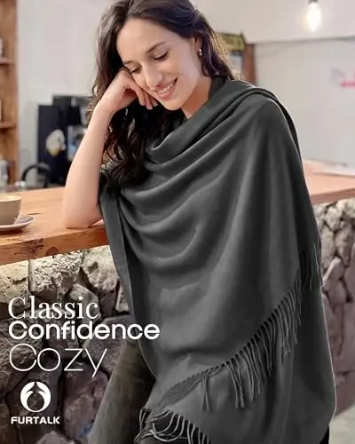 FURTALK PasModazoneina Shawl Wraps CasModazoneere Feel Blanket Scarves Fashion Scarf for Women Evening Wedding Bridesmaid Gifts - 2