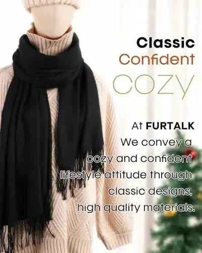FURTALK PasModazoneina Shawl Wraps CasModazoneere Feel Blanket Scarves Fashion Scarf for Women Evening Wedding Bridesmaid Gifts - 5