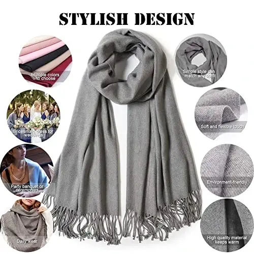 FURTALK Winter Scarf for Women PasModazoneina Shawl Wraps CasModazoneere Feel Warm Fashion Blanket Scarves Gifts - 4