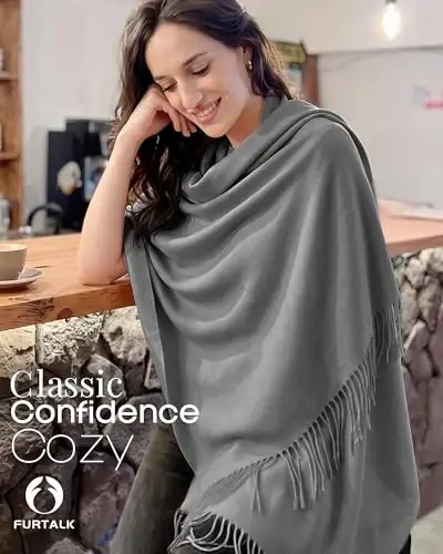 FURTALK PasModazoneina Shawl Wraps CasModazoneere Feel Blanket Scarves Fashion Scarf for Women Evening Wedding Bridesmaid Gifts - FURTALK (1)
