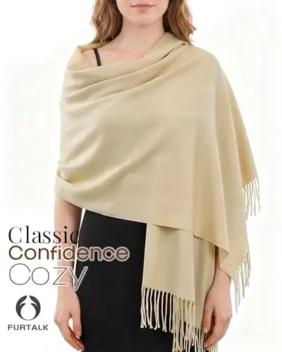 FURTALK PasModazoneina Shawl Wraps CasModazoneere Feel Blanket Scarves Fashion Scarf for Women Evening Wedding Bridesmaid Gifts - 3