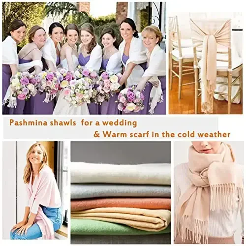FURTALK PasModazoneina Shawl Wraps CasModazoneere Feel Blanket Scarves Fashion Scarf for Women Evening Wedding Bridesmaid Gifts - 5