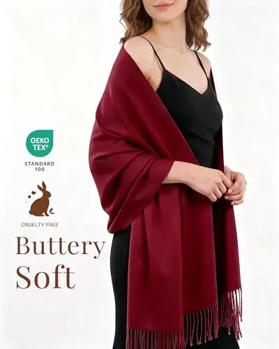 FURTALK PasModazoneina Shawl Wraps CasModazoneere Feel Blanket Scarves Fashion Scarf for Women Evening Wedding Bridesmaid Gifts - 4
