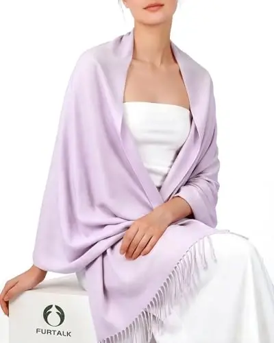 FURTALK PasModazoneina Shawl Wraps CasModazoneere Feel Blanket Scarves Fashion Scarf for Women Evening Wedding Bridesmaid Gifts - FURTALK (1)