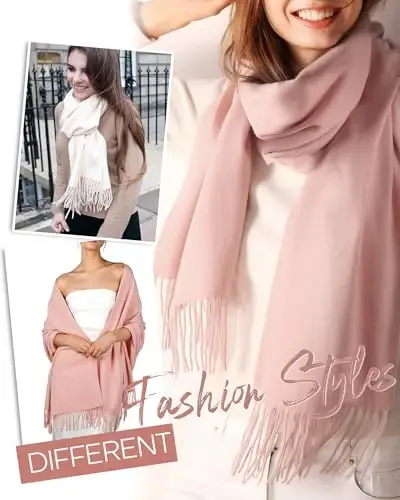 FURTALK PasModazoneina Shawl Wraps CasModazoneere Feel Blanket Scarves Fashion Scarf for Women Evening Wedding Bridesmaid Gifts - 3