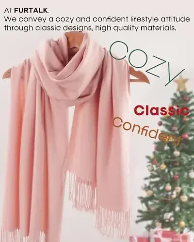 FURTALK PasModazoneina Shawl Wraps CasModazoneere Feel Blanket Scarves Fashion Scarf for Women Evening Wedding Bridesmaid Gifts - 5