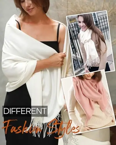 FURTALK PasModazoneina Shawl Wraps CasModazoneere Feel Blanket Scarves Fashion Scarf for Women Evening Wedding Bridesmaid Gifts - 5