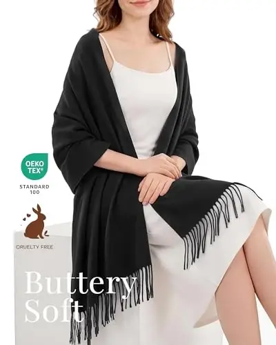 FURTALK PasModazoneina Shawl Wraps CasModazoneere Feel Blanket Scarves Fashion Scarf for Women Evening Wedding Bridesmaid Gifts - 4