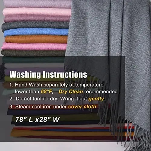 FURTALK PasModazoneina Shawl Wraps CasModazoneere Feel Blanket Scarves Fashion Scarf for Women Evening Wedding Bridesmaid Gifts - 4
