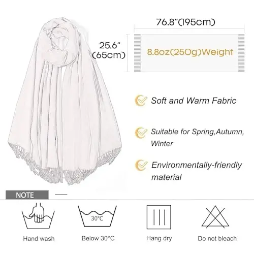 FURTALK PasModazoneina Shawl Wraps CasModazoneere Feel Blanket Scarves Fashion Scarf for Women Evening Wedding Bridesmaid Gifts - 5