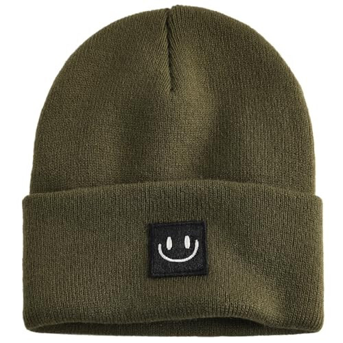 FURTALK Unisex Beanie for Women Men Knit Cuffed Winter Hats Soft Warm Cute Ski Skull Caps - 1