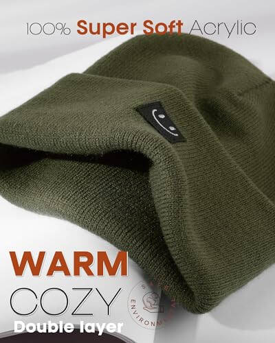 FURTALK Unisex Beanie for Women Men Knit Cuffed Winter Hats Soft Warm Cute Ski Skull Caps - 2