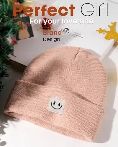 FURTALK Unisex Beanie for Women Men Knit Cuffed Winter Hats Soft Warm Cute Ski Skull Caps - 5