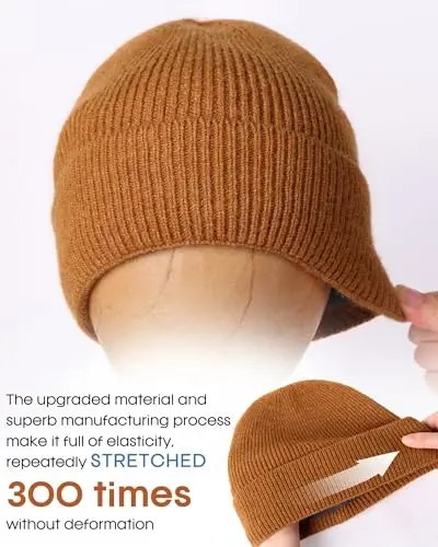 FURTALK Winter Hat for Men Women Fleece Lined Beanie Warm Outdoor Skull Cap | Dual-Layer Thermal Knit, Ultra-Soft Fleece Lining, Stretchy Fit Covers Ears, Christmas Gift for Cold Weather - 3