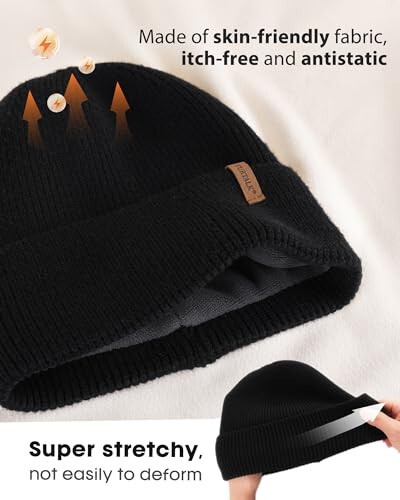 FURTALK Winter Hats for Men Women Fleece Lined Beanie Warm Cuffed Outdoor Skull Cap - 2