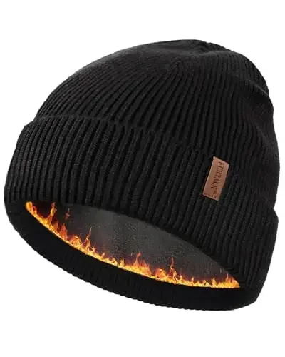FURTALK Winter Hats for Men Women Fleece Lined Beanie Warm Cuffed Outdoor Skull Cap - 5