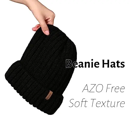 FURTALK Winter Hats for Women Fleece Lined Beanie Knit Chunky Womens Snow Cap - 4