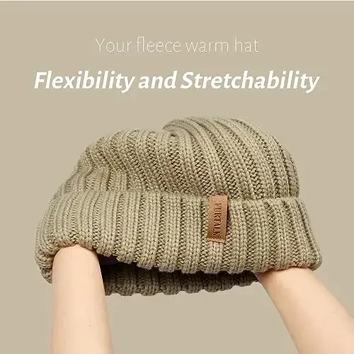 FURTALK Winter Hats for Women Fleece Lined Beanie Knit Chunky Womens Snow Cap - FURTALK (1)