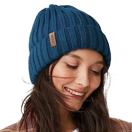 FURTALK Winter Hats for Women Fleece Lined Beanie Knit Chunky Womens Snow Cap - FURTALK