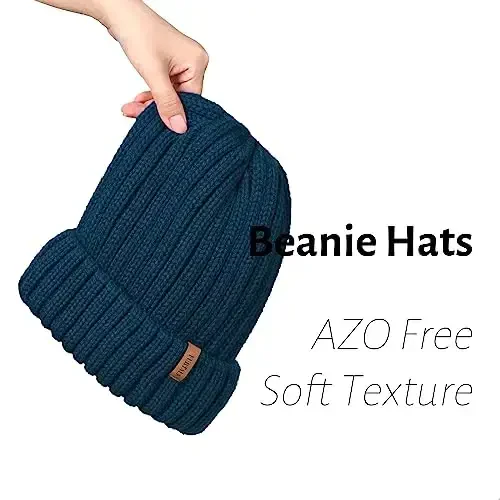 FURTALK Winter Hats for Women Fleece Lined Beanie Knit Chunky Womens Snow Cap - 4