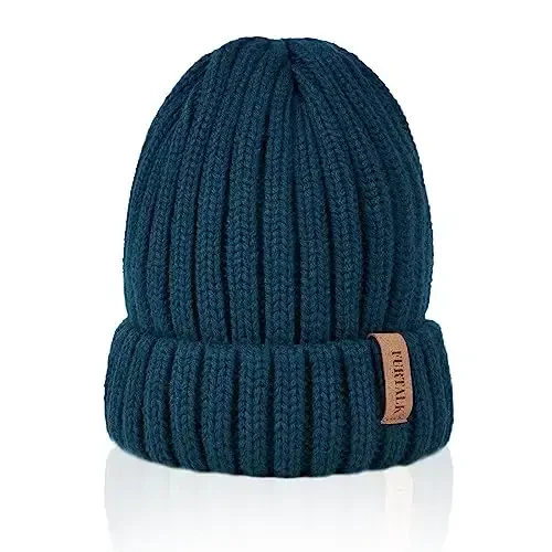 FURTALK Winter Hats for Women Fleece Lined Beanie Knit Chunky Womens Snow Cap - 5