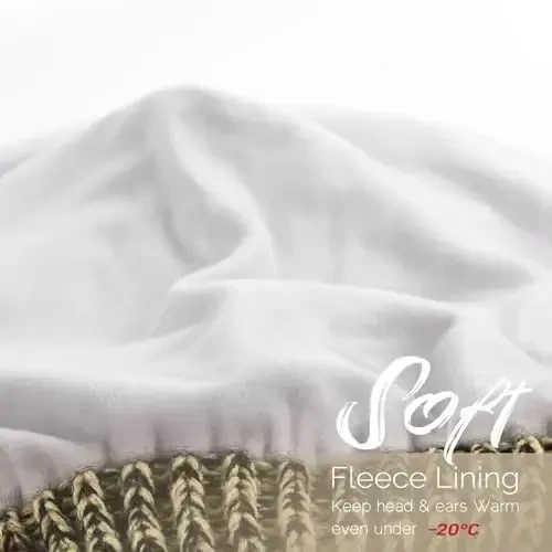 FURTALK Winter Hats for Women Fleece Lined Knit Beanie Hats Slouchy Warm Beanies Ski Skull Cap - 3