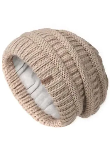 FURTALK Winter Hats for Women Fleece Lined Knit Beanie Hats Slouchy Warm Beanies Ski Skull Cap - 1