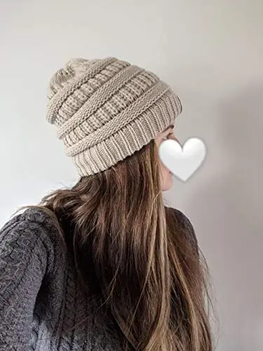 FURTALK Winter Hats for Women Fleece Lined Knit Beanie Hats Slouchy Warm Beanies Ski Skull Cap - 4