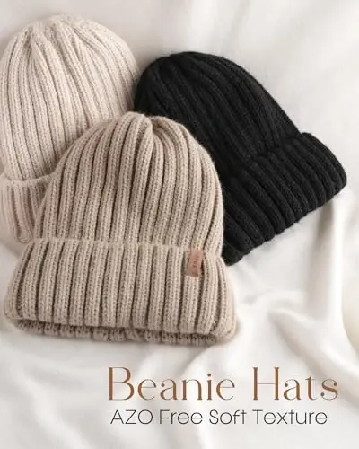 FURTALK Winter Hats for Women Knitted Beanie Fashinable Winter Skull Caps - 2