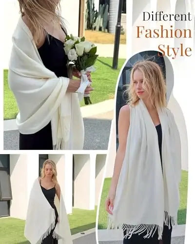 FURTALK Winter Scarf for Women PasModazoneina Shawl Wraps CasModazoneere Feel Warm Fashion Blanket Scarves - 4