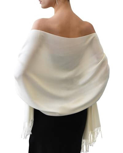 FURTALK Womens Pashmina Shawl Wraps Cashmere Feel Winter Scarf Soft Warm Blanket - 17