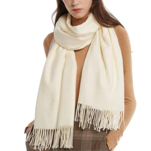 FURTALK Womens Pashmina Shawl Wraps Cashmere Feel Winter Scarf Soft Warm Blanket - 14