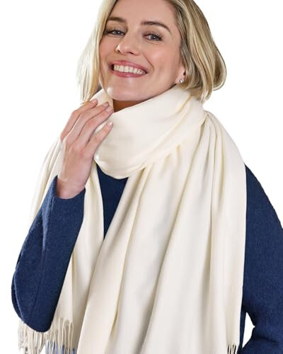 FURTALK Womens Pashmina Shawl Wraps Cashmere Feel Winter Scarf Soft Warm Blanket - 4