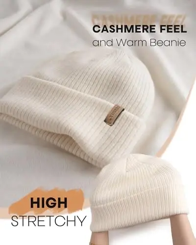 FURTALK Womens Winter Hat Scarf Gloves Set Knitted Thick Beanie Touchscreen Gloves Neck Warmer for Men Women - 2