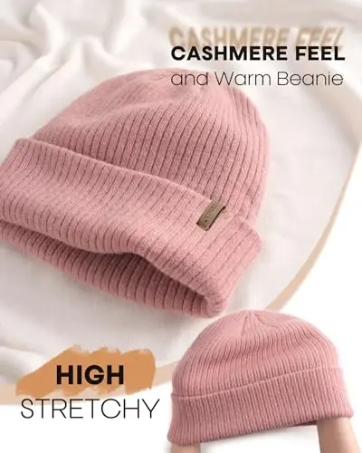 FURTALK Womens Winter Hat Scarf Gloves Set Knitted Thick Beanie Touchscreen Gloves Neck Warmer for Men Women - 2