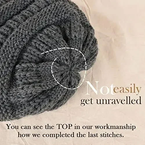 FURTALK Womens Winter Knit Slouchy Beanie Hat Warm Knitted Skull Ski Cap Hats for Women - 4