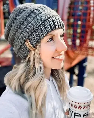 FURTALK Womens Winter Knit Slouchy Beanie Hat Warm Knitted Skull Ski Cap Hats for Women - 6