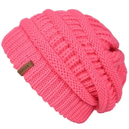 FURTALK Womens Winter Knit Slouchy Beanie Hat Warm Knitted Skull Ski Cap Hats for Women 
