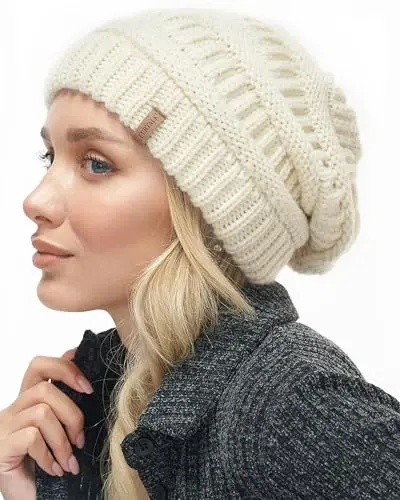 FURTALK Womens Winter Knit Slouchy Beanie Hat Warm Knitted Skull Ski Cap Hats for Women - 1