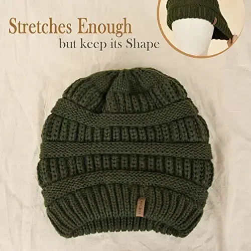 FURTALK Womens Winter Knit Slouchy Beanie Hat Warm Knitted Skull Ski Cap Hats for Women - 4