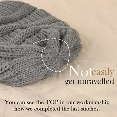 FURTALK Womens Winter Knit Slouchy Beanie Hat Warm Knitted Skull Ski Cap Hats for Women - 6