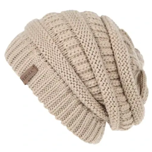 FURTALK Womens Winter Knit Slouchy Beanie Hat Warm Knitted Skull Ski Cap Hats for Women 