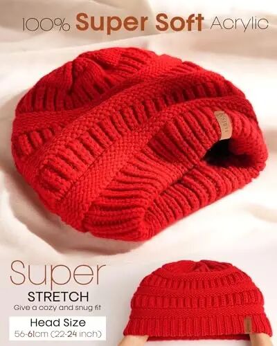 FURTALK Womens Winter Knit Slouchy Beanie Hat Warm Knitted Skull Ski Cap Hats for Women - 2
