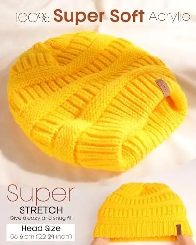 FURTALK Womens Winter Knit Slouchy Beanie Hat Warm Knitted Skull Ski Cap Hats for Women - FURTALK (1)